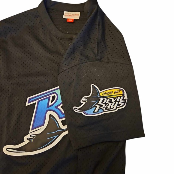 Mitchell & Ness Authentic Mesh BP Jersey Tampa Bay Rays 1998 Wade Boggs Medium - Picture 4 of 5